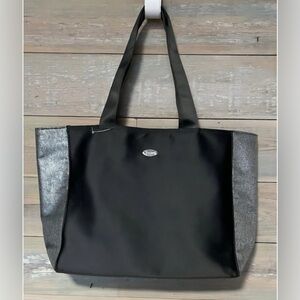 COACH Fragrance Tote Black Silver Shimmer Glitter